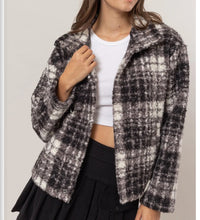 Load image into Gallery viewer, Plaid boucle jacket