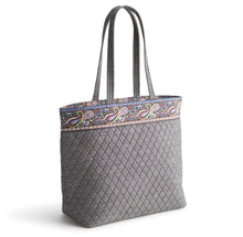 Load image into Gallery viewer, Original zip tote black chambray