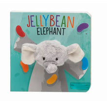 Load image into Gallery viewer, Jellybean elephant finger puppet book