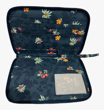 Load image into Gallery viewer, Zip around wallet in fresh cut floral