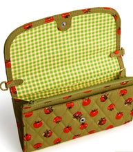 Load image into Gallery viewer, Wildwood wallet crossbody in tiny tomatoes palm