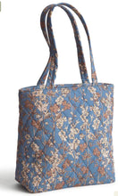 Load image into Gallery viewer, Small original tote Larkspur Delphinium in Polyester Twill