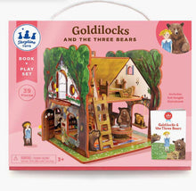 Load image into Gallery viewer, Goldilocks and the Three Bears Book and Play Set