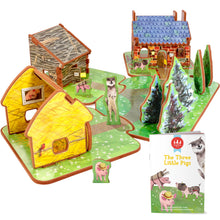 Load image into Gallery viewer, The Three Little Pigs Book and Play Set