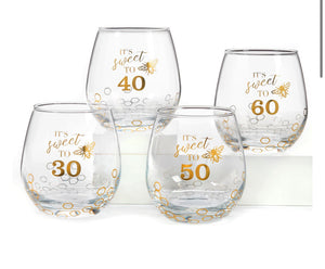 It’s sweet stemless wine