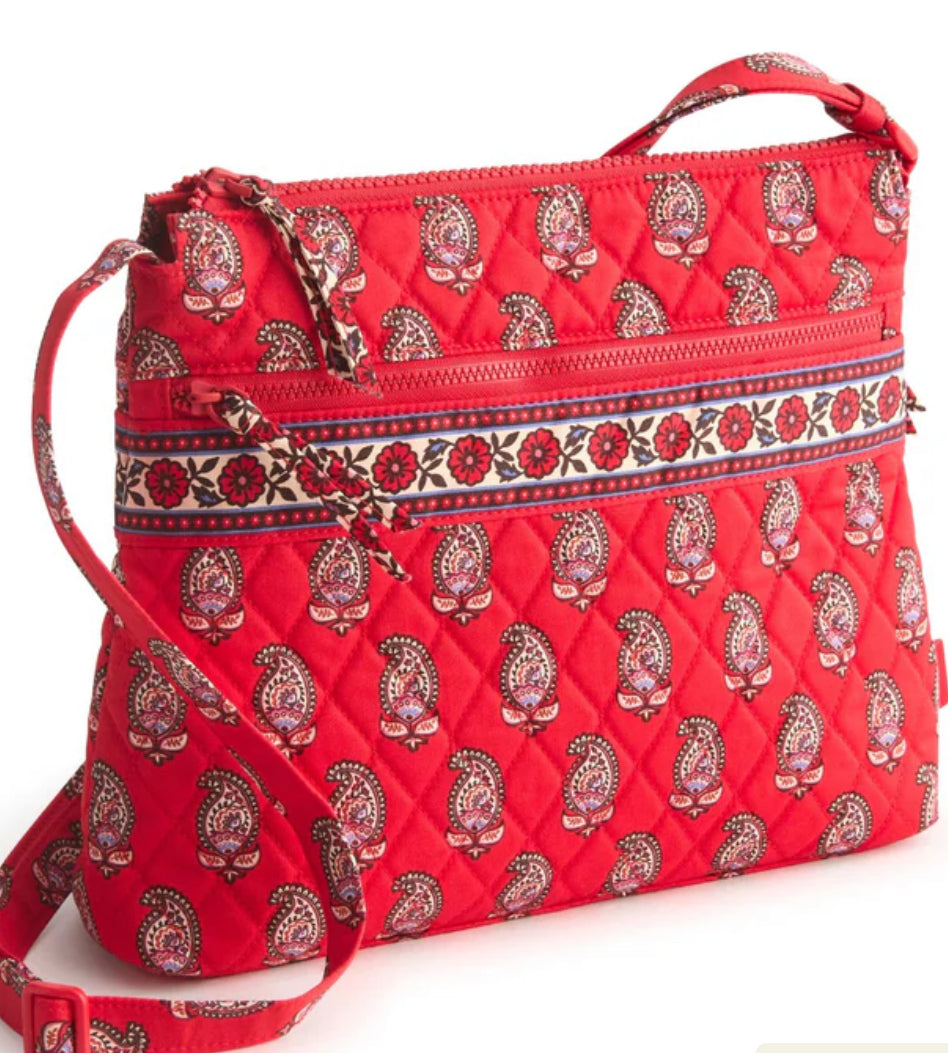 Original zip hipster in Flowering paisley Gogi berry