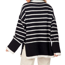 Load image into Gallery viewer, Black striped sweater
