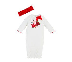 Poinsettia set 0-3mo