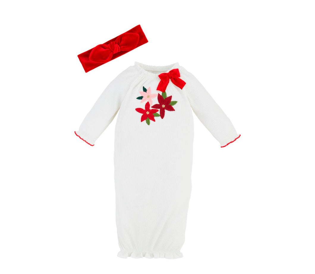 Poinsettia set 0-3mo