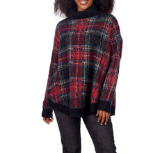 Load image into Gallery viewer, Plaid sweater red
