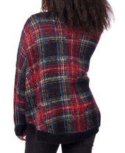 Load image into Gallery viewer, Plaid sweater red

