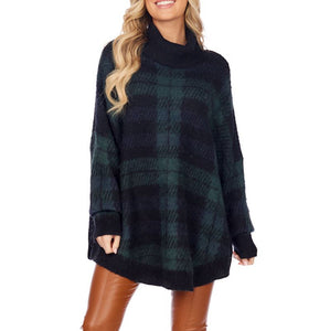 Plaid sweater green