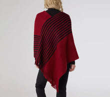 Load image into Gallery viewer, Asymmetrical poncho red
