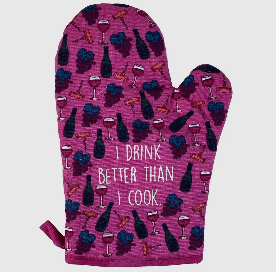Drink better oven mitt