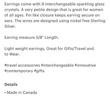 Load image into Gallery viewer, Petite interchangeable earrings
