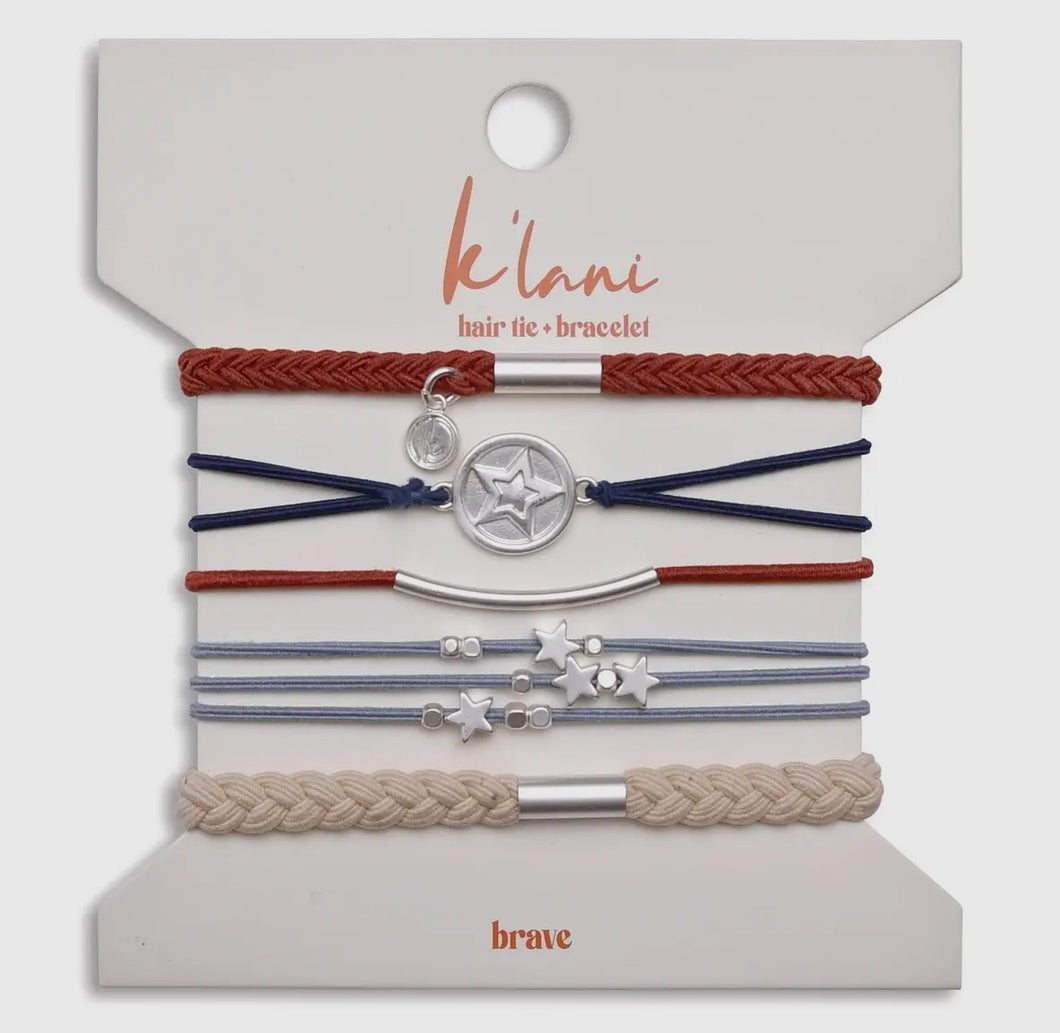K’Lani hair tie bracelet brave