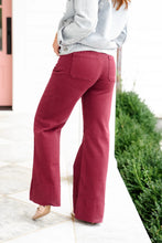 Load image into Gallery viewer, Wine wide leg Jean
