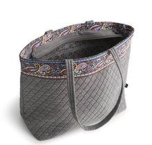 Load image into Gallery viewer, Original zip tote black chambray
