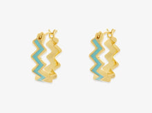 Load image into Gallery viewer, Ziggy enamel earrings
