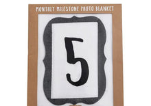 Load image into Gallery viewer, Monthly Milestone baby blanket
