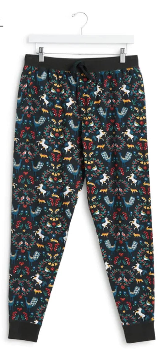 Jogger pajama pant in Enchanting Dream