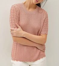 Load image into Gallery viewer, Pointelle sweater top
