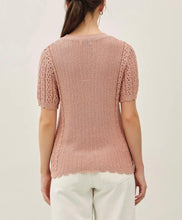 Load image into Gallery viewer, Pointelle sweater top
