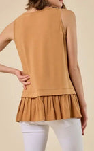 Load image into Gallery viewer, Ruffle bottom burnout top
