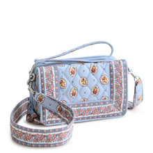 Load image into Gallery viewer, Carlow All in One Crossbody Blue Leaf in Premium Cotton

