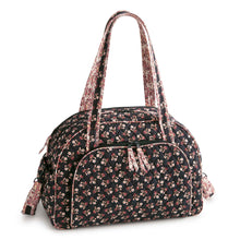 Load image into Gallery viewer, Weekender Travel Bag Melissa Ditsy in Premium Cotton
