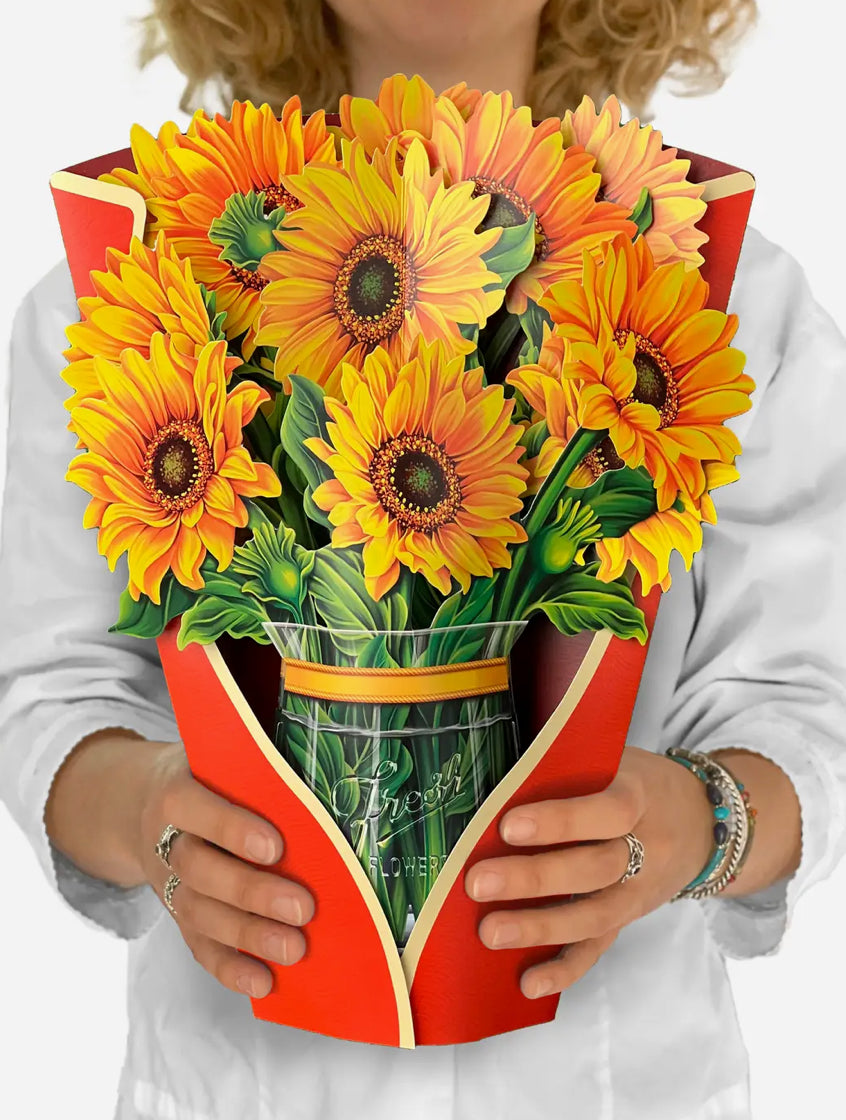 Sunflower pop-up card