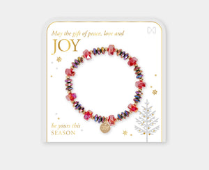 Joyful Christmas stretch bracelet