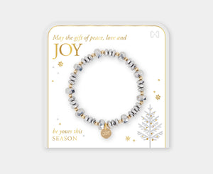 Joyful Christmas stretch bracelet