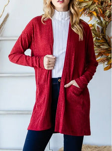 Long sleeve open cardigan