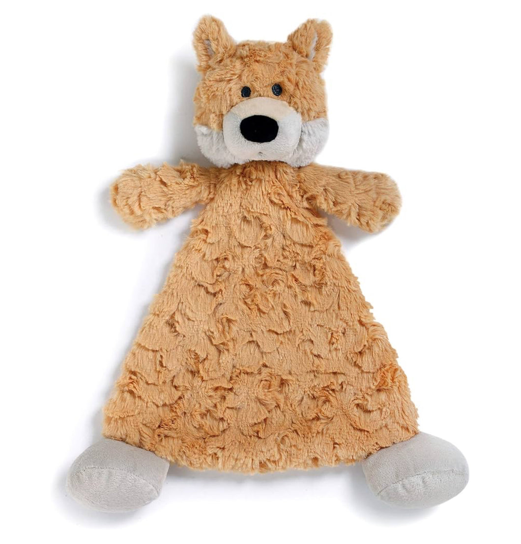 Fox plush rattle blankie