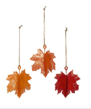 Load image into Gallery viewer, Maple leaf ornament
