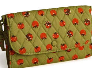 Wildwood wallet crossbody in tiny tomatoes palm