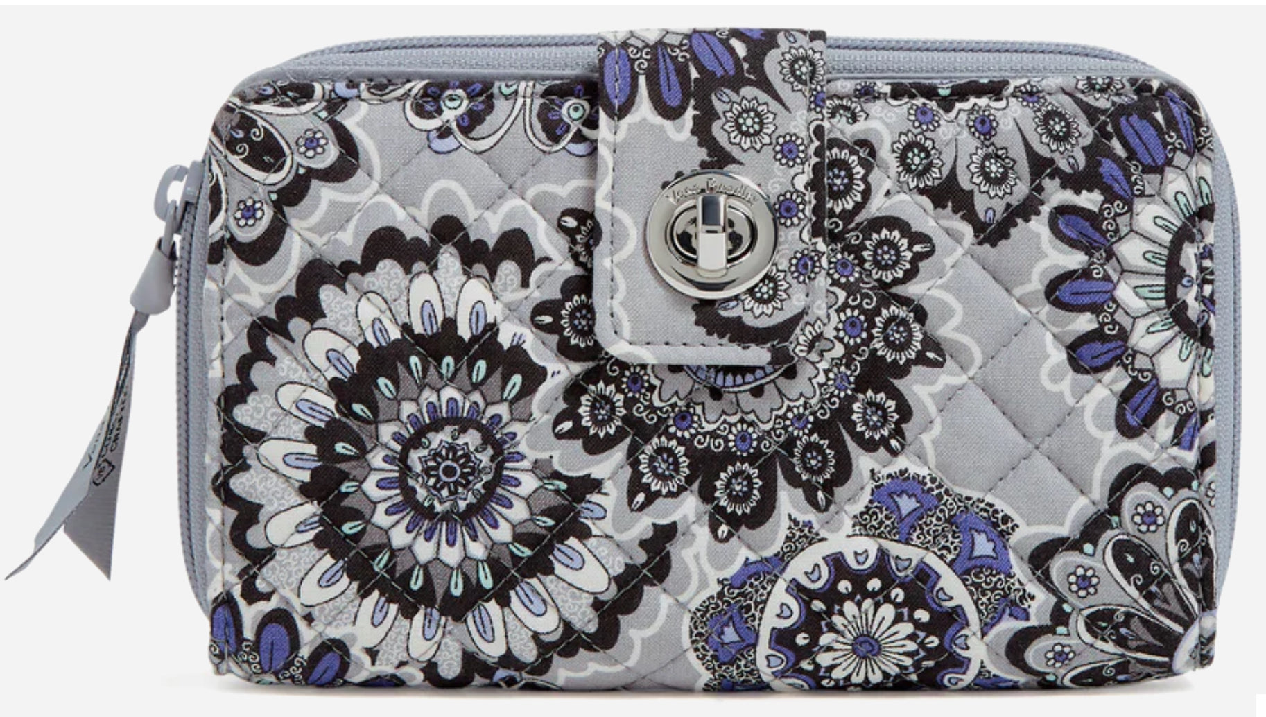 Vera Bradley RFID Turnlock Wallet in Recycled Cotton-Tranquil Medallio