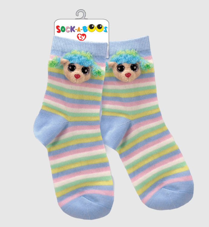 Rainbow Poodle Socks