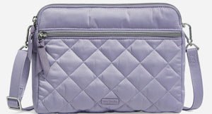 Triple Compartment Crossbody Bag in Performance Twill