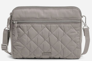 Triple Compartment Crossbody Bag in Performance Twill