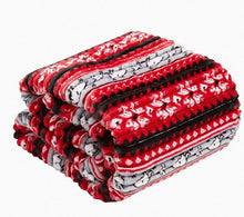 Load image into Gallery viewer, Peanuts® Cozy Life Throw Blanket in Snoopy Fair Isle
