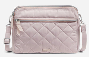 Triple Compartment Crossbody Bag in Performance Twill