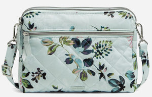 Triple Compartment Crossbody Bag in Performance Twill