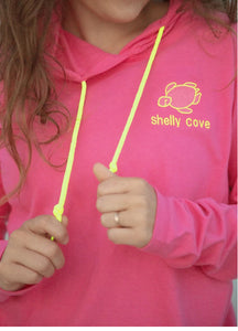 Shelly Cove Embroidered Lightweight Hooded Tee