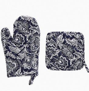 Pot Holder and Oven Mitt Set