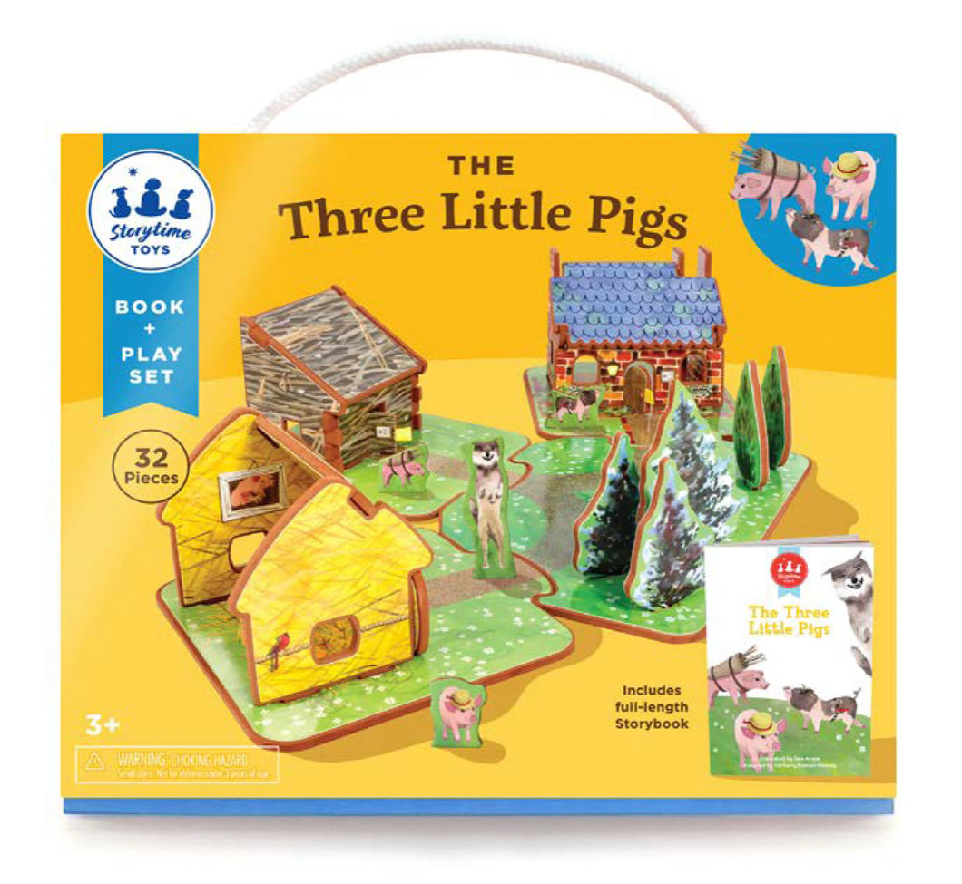 The Three Little Pigs Book and Play Set